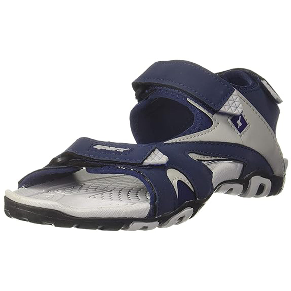 Sparx Men's Black Athletic and Outdoor Sandals (Blue Grey)