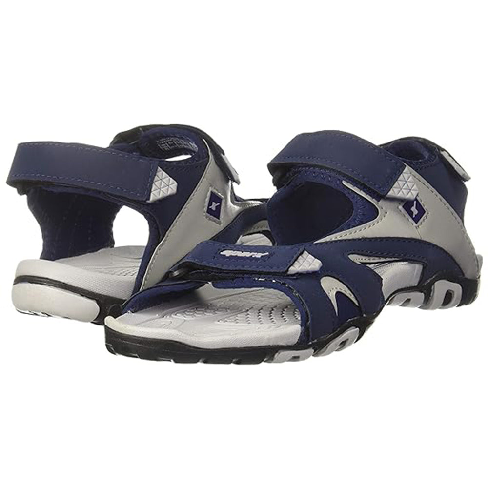 Sparx Men's Black Athletic and Outdoor Sandals (Blue Grey)