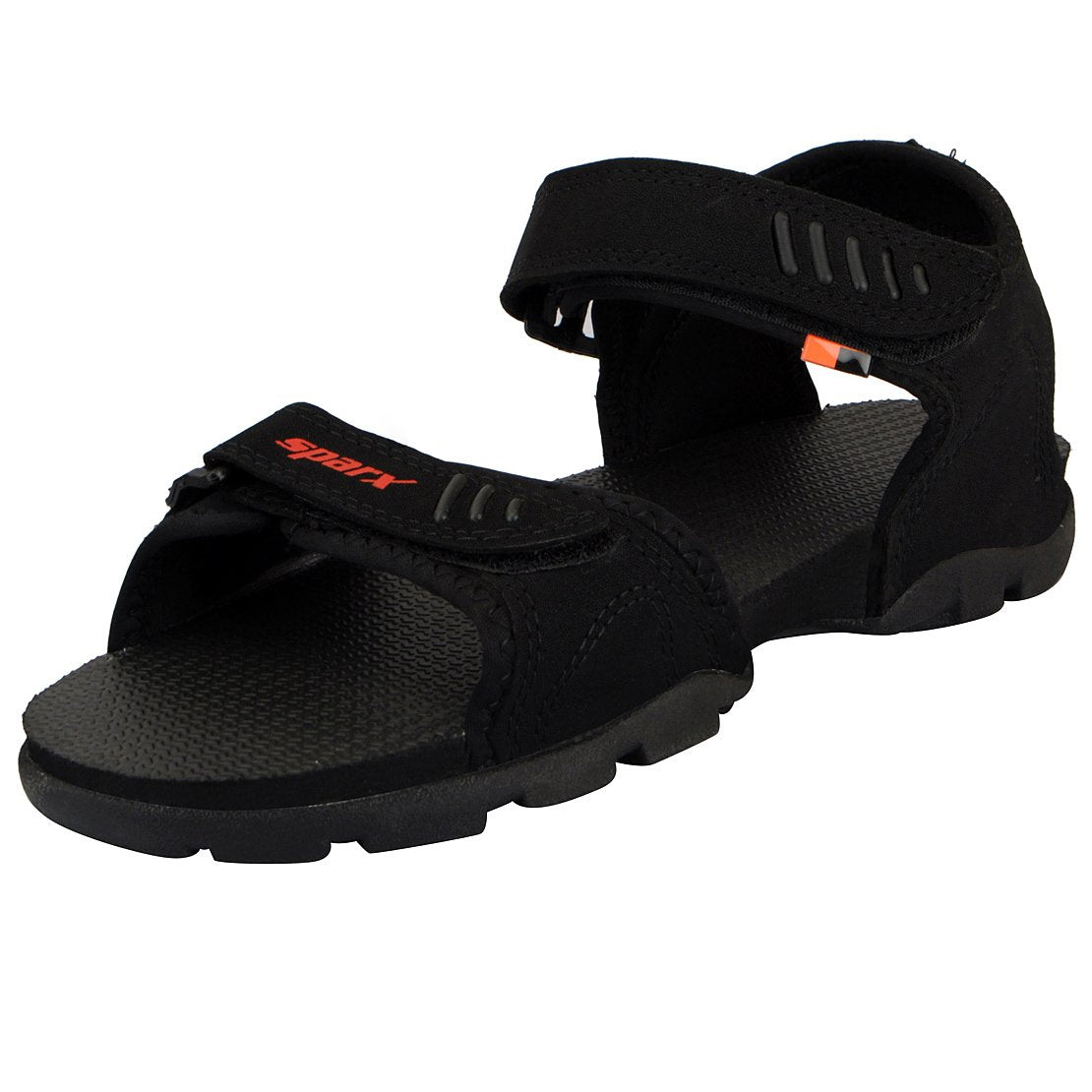 Sparx Men's Black Athletic and Outdoor Sandals (Black)