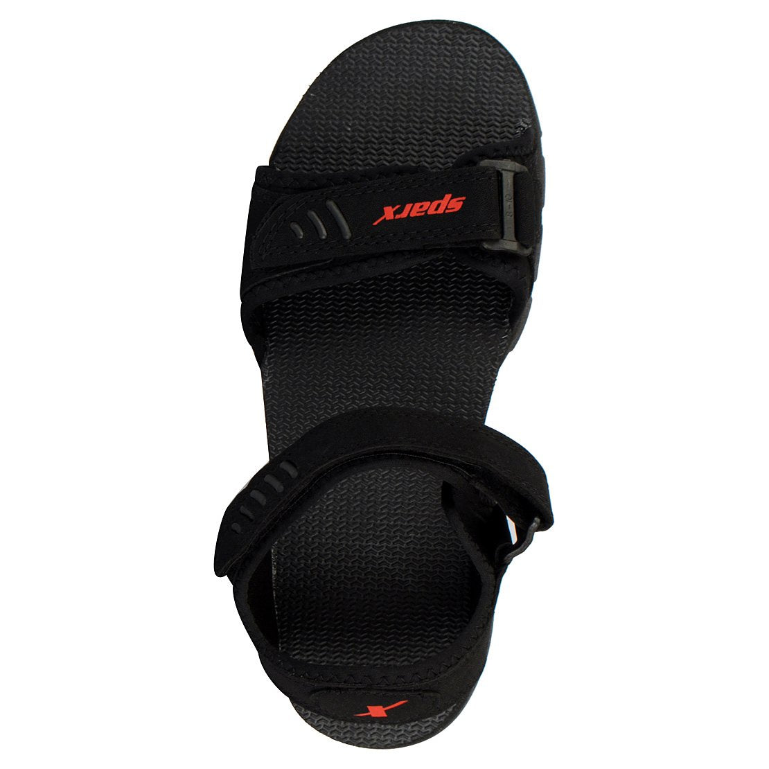 Sparx Men's Black Athletic and Outdoor Sandals (Black)