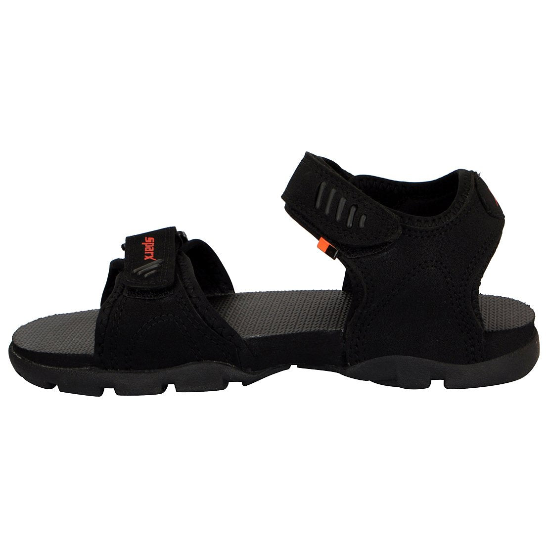 Sparx Men's Black Athletic and Outdoor Sandals (Black)