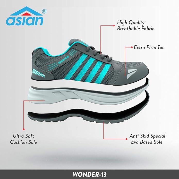 ASIAN Men's Wonder-13 Sports Running Shoes